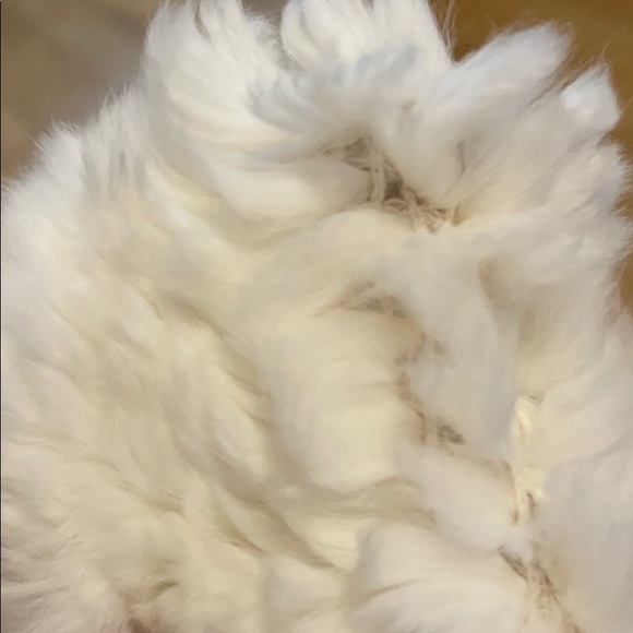 White Rabbit Fur Hat. - Picture 5 of 6